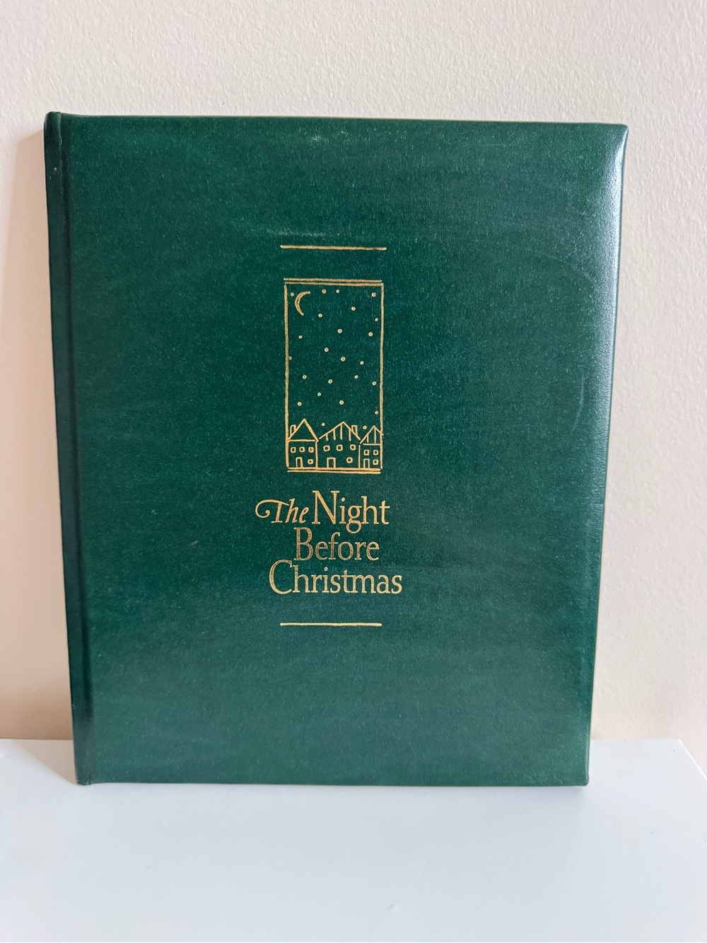The Night Before Christmas Hardcover Book - Forest Green with Gold Foil